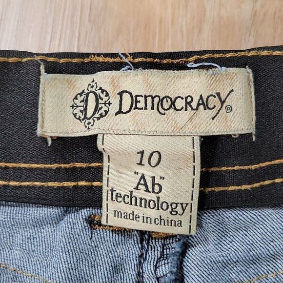 💛Democracy Dark Blue Ab Technology Skinny Jeans Size 10/30 - Picture 7 of 9